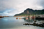 Le isole Lofoten Norvegia. il porto di Bleik (Andoya) da dove partono i puffin safari